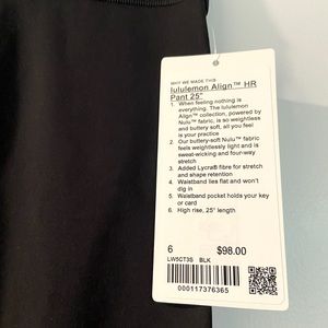 Align NWT 25 inch legging